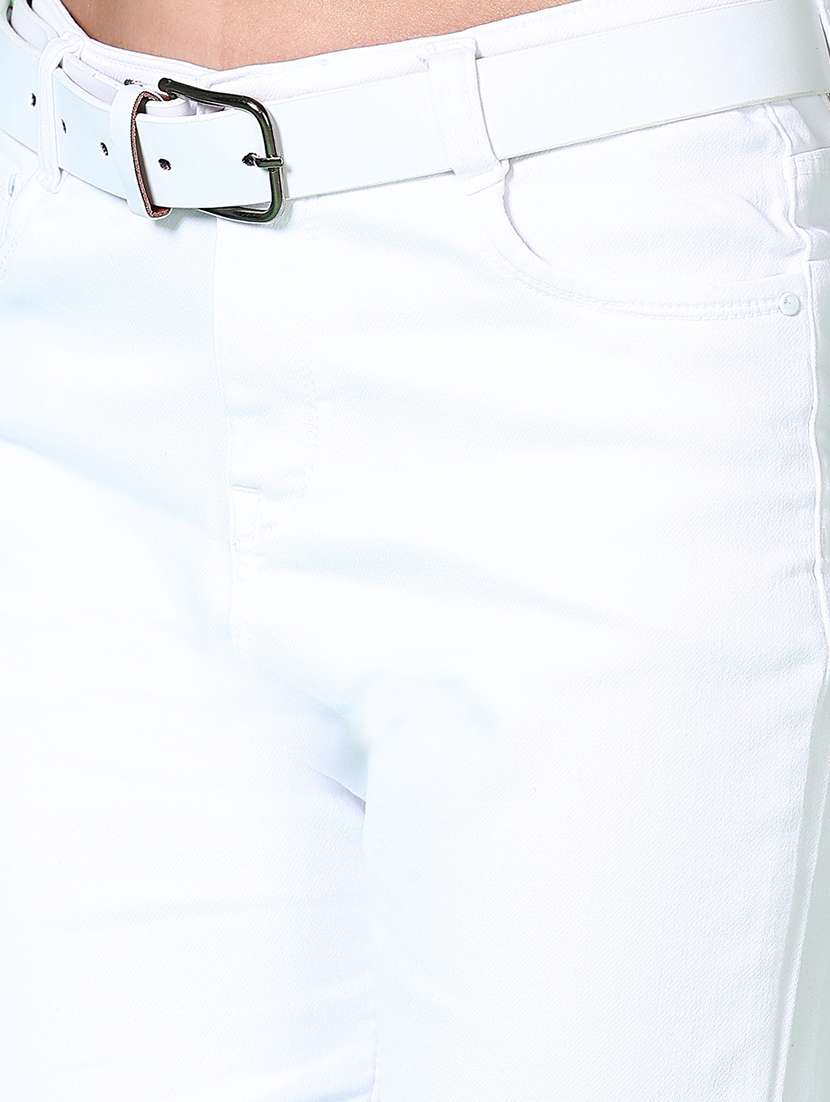 women solid mid rise straigh fit jean - 21628979 - Standard Image - 5