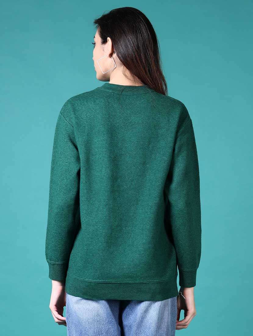 women solid long sleeves pullover - 21629008 -  Standard Image - 3