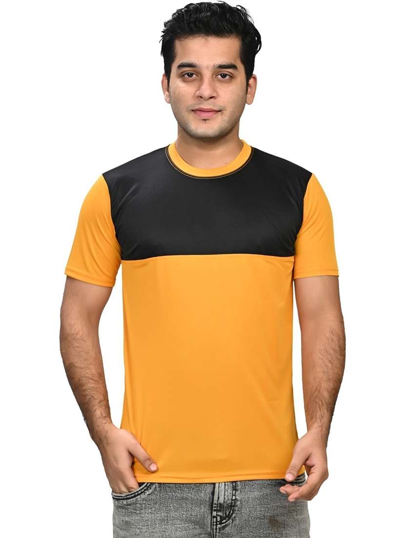 men color block  short sleeve t-shirt