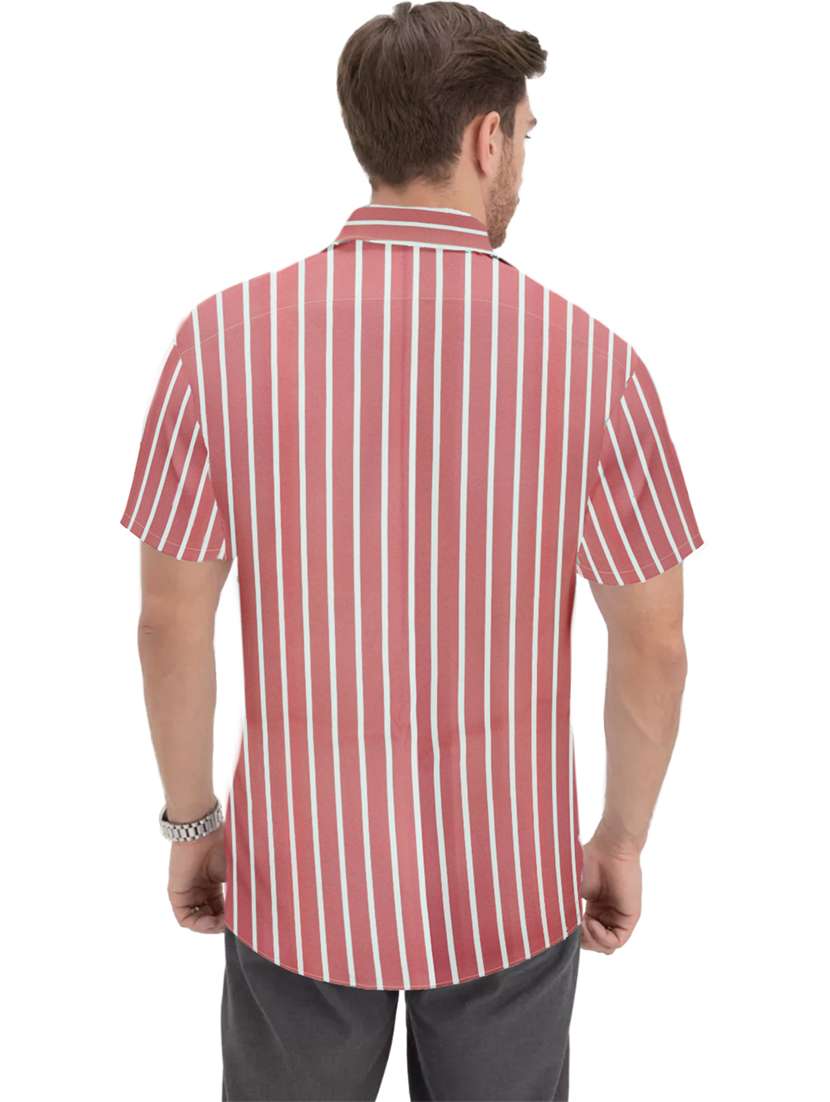 men regular fit striped casual shirt - 21629375 -  Standard Image - 3