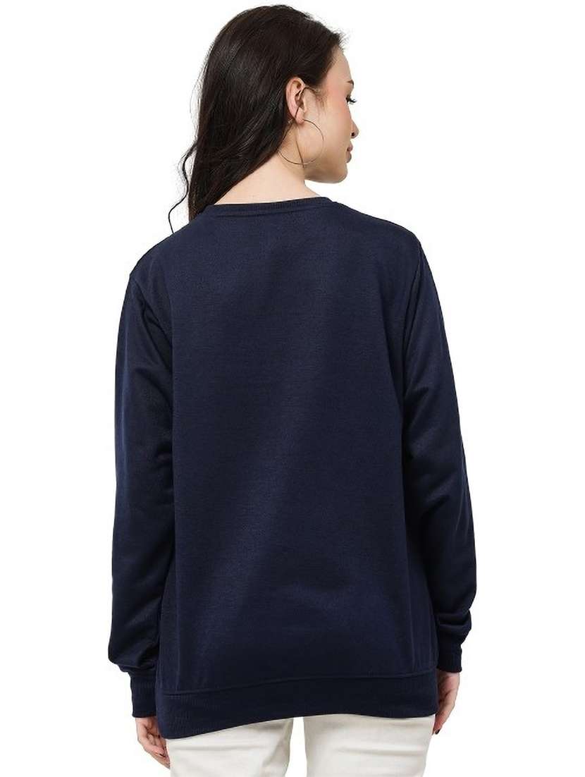 women chest printed oversized long sleeve sweatshirt - 21629431 -  Standard Image - 3