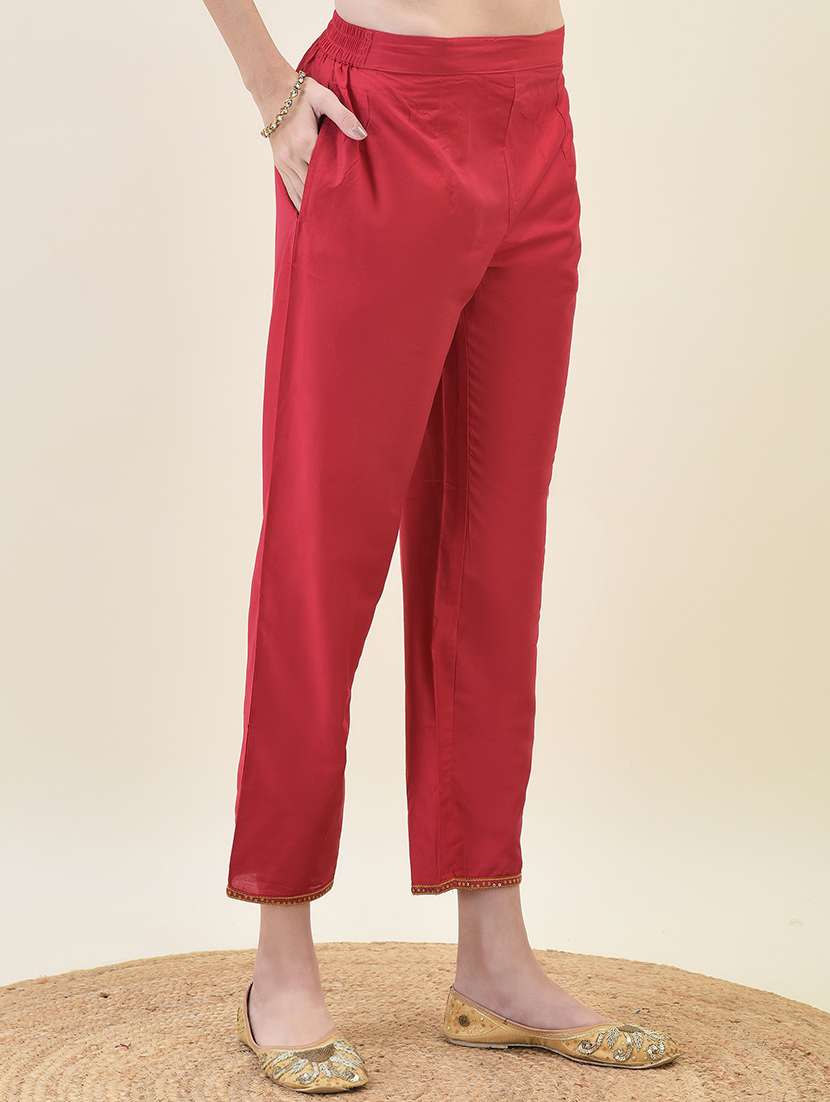 women three quarter sleeve kurta pant with dupatta set - 21629649 -  Standard Image - 5