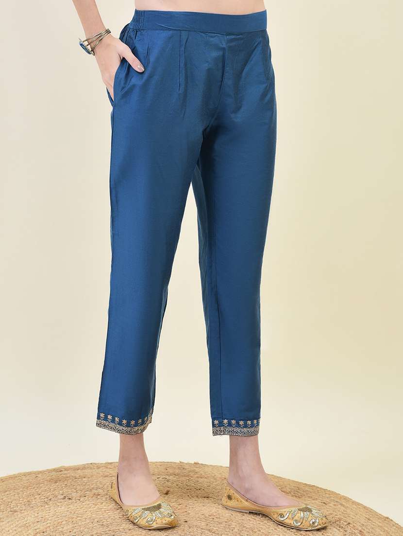 women three quarter sleeve kurta pant with dupatta set - 21629652 - Standard Image - 5