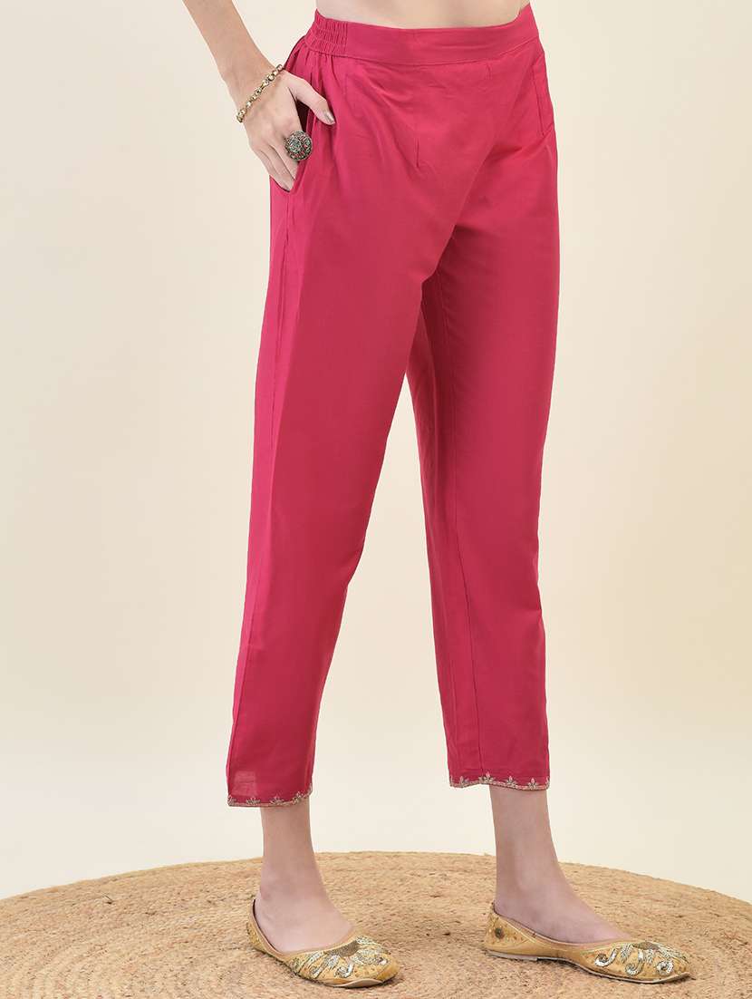 women three quarter sleeve kurta pant with dupatta set - 21629653 - Standard Image - 5