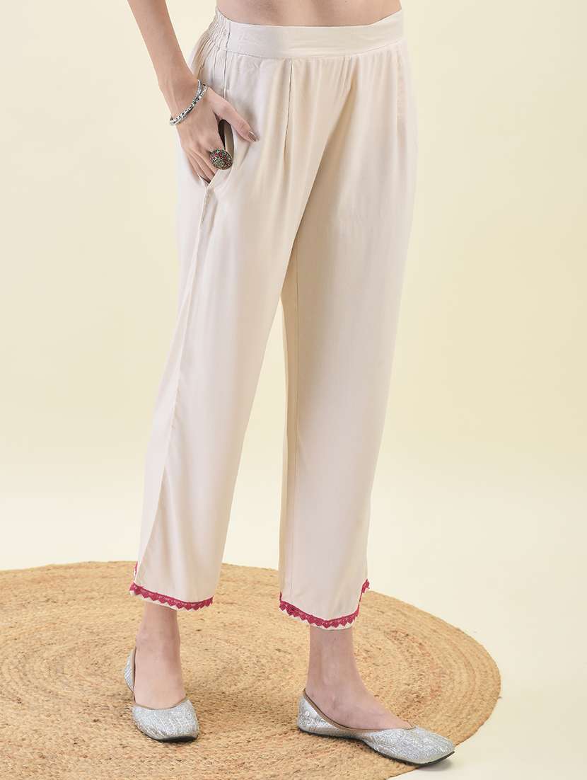 women three quarter sleeve kurta pant with dupatta set - 21629660 -  Standard Image - 5