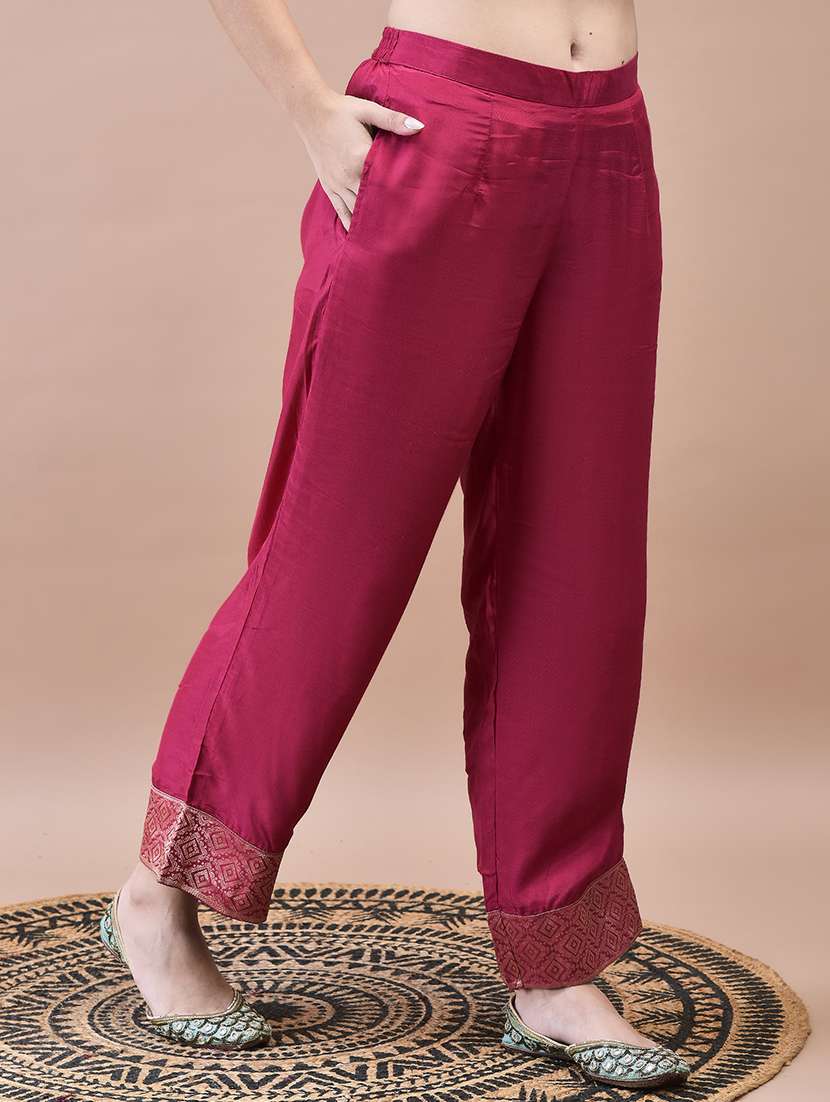 women three quarter sleeve kurta pant with dupatta set - 21629678 - Standard Image - 5