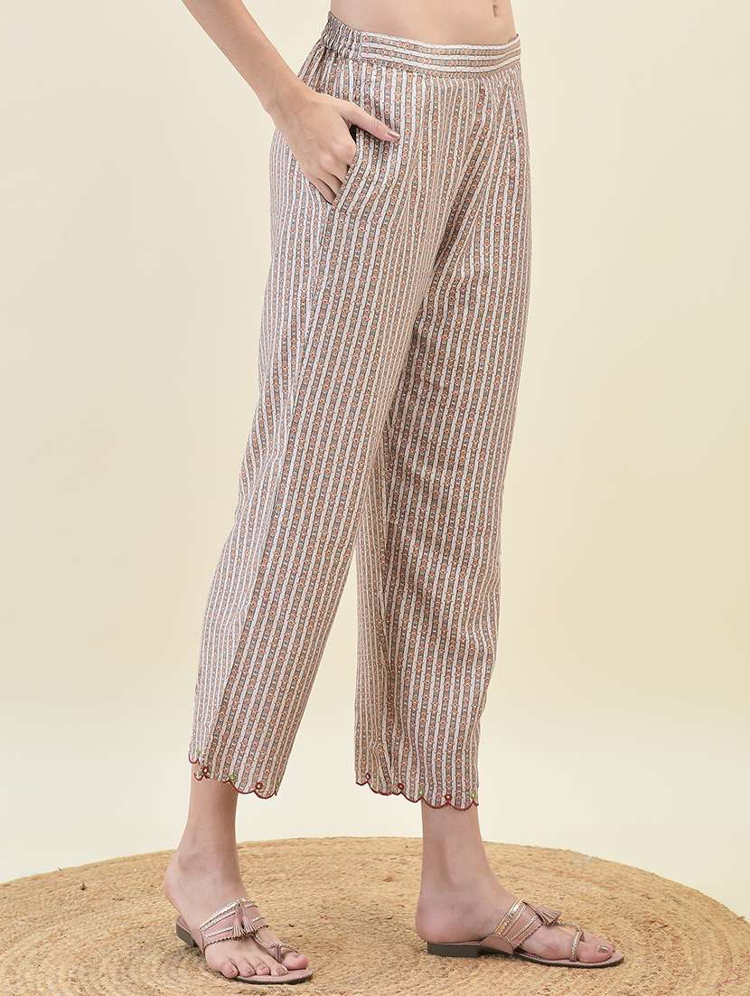 women three quarter sleeve kurta pant with dupatta set - 21629681 -  Standard Image - 5