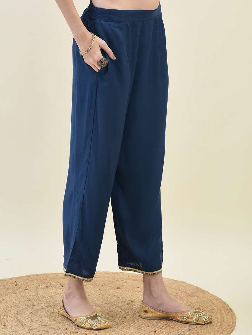 women three quarter sleeve kurta pant with dupatta set - 21629688 -  Standard Image - 5