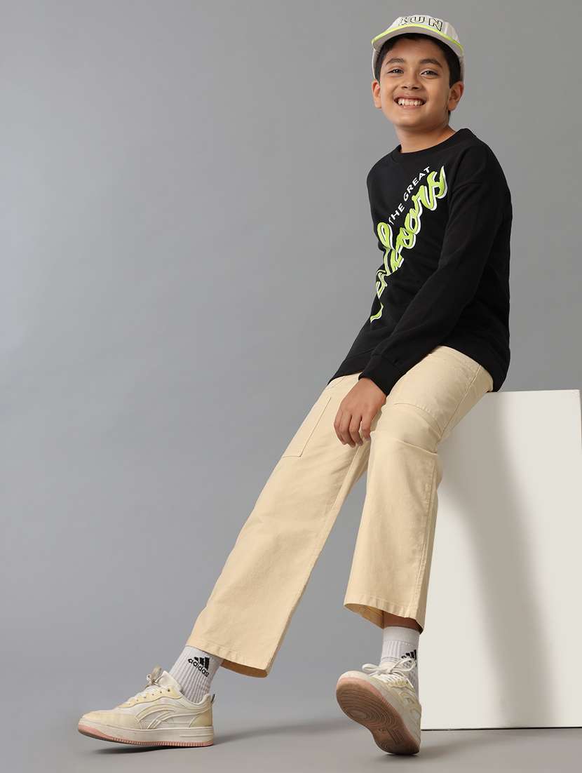 boys front print long sleeve sweatshirt - 21629888 - Standard Image - 3