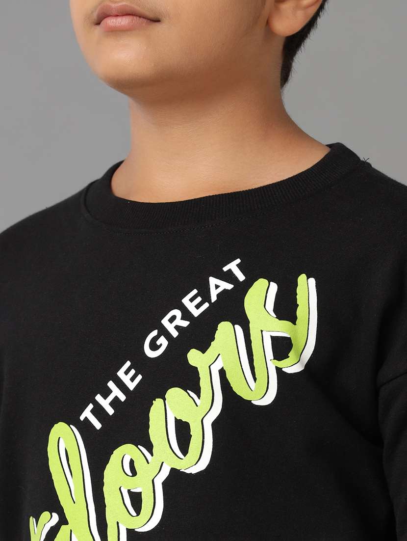 boys front print long sleeve sweatshirt - 21629888 - Standard Image - 5
