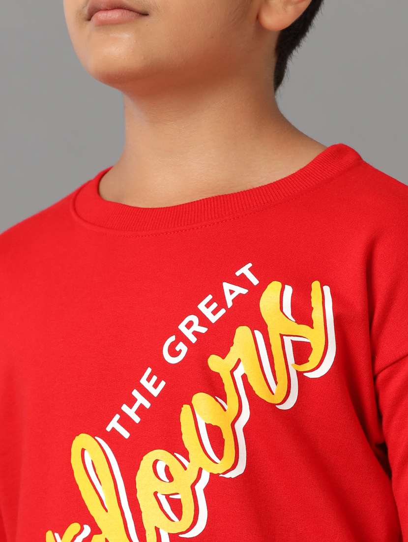 boys front print long sleeve sweatshirt - 21629889 -  Standard Image - 5