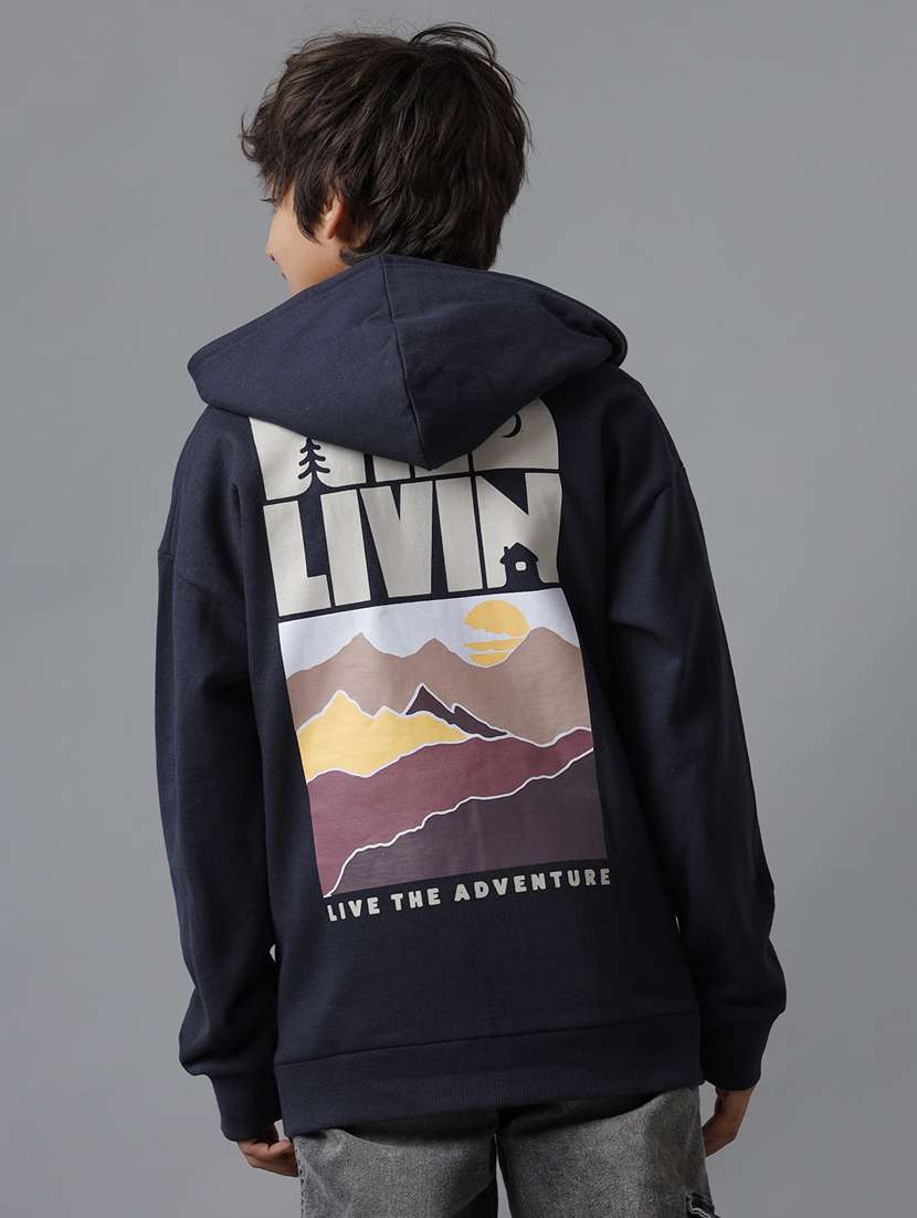 boys placement print hooded sweatshirt - 21629891 - Standard Image - 3