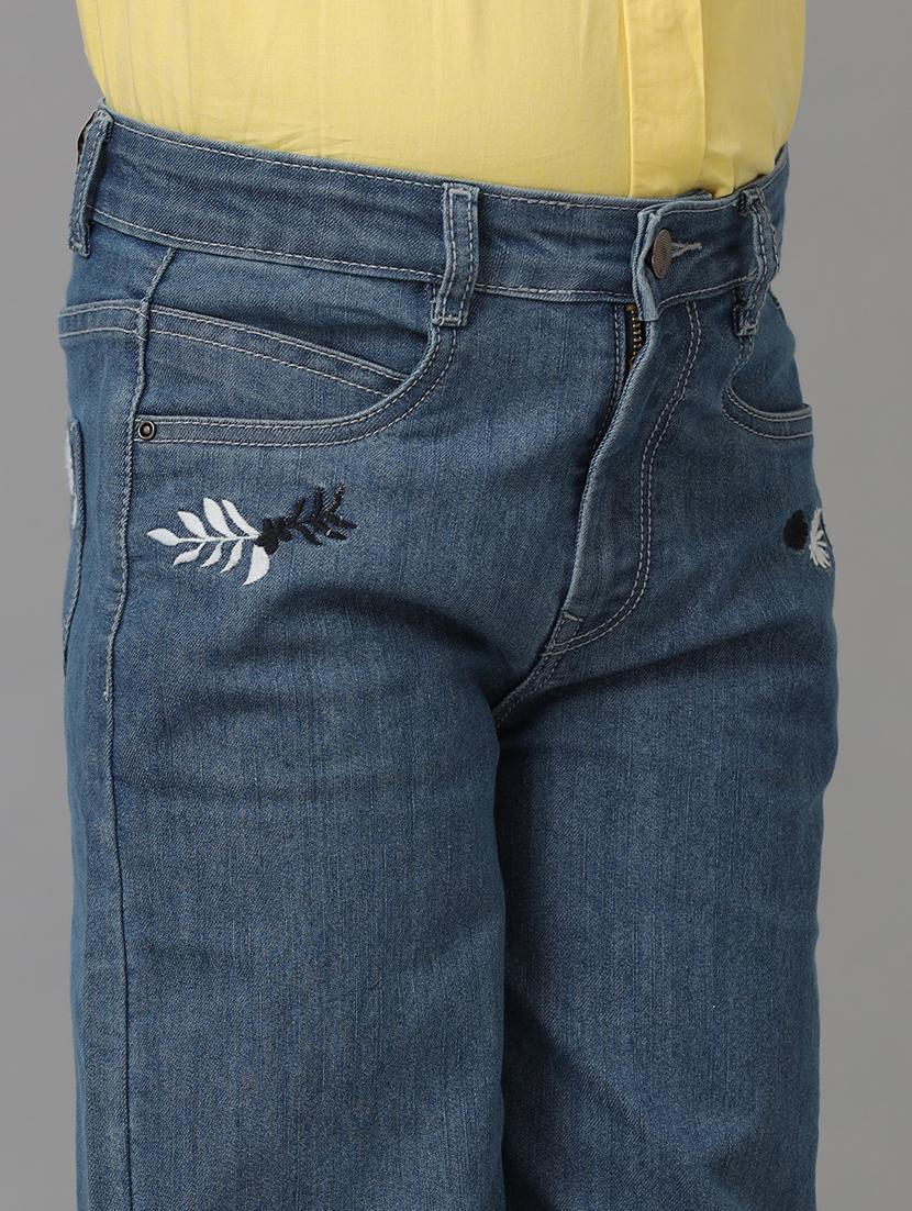girls flared fit denim jeans - 21629910 - Standard Image - 5