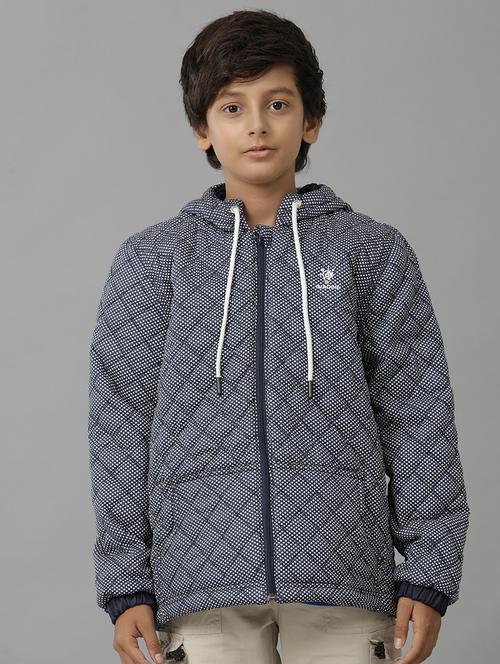 boys printed hooded quilted jacket - 21629919 - Standard Image - 0
