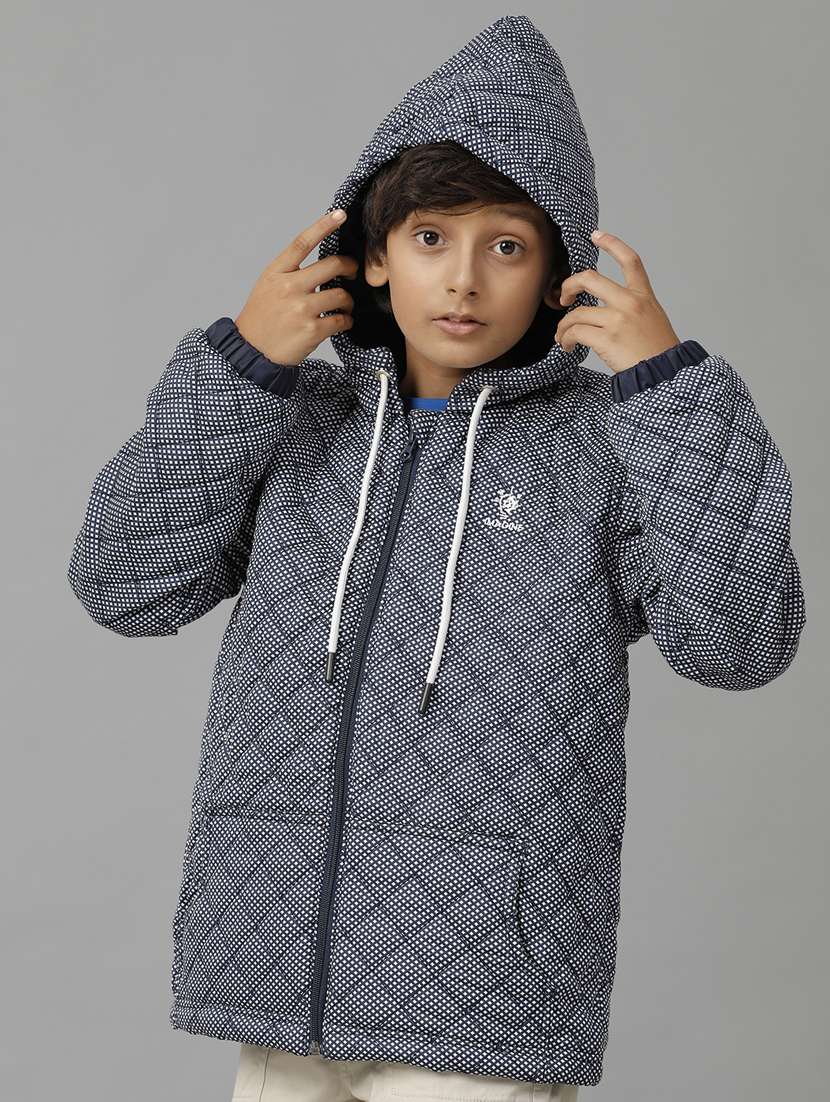boys printed hooded quilted jacket - 21629919 - Standard Image - 3