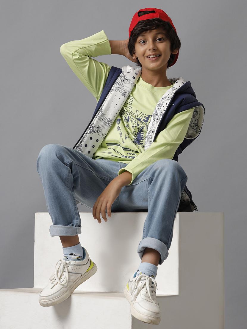 boys printed hooded sleeveless jacket - 21629920 - Standard Image - 5