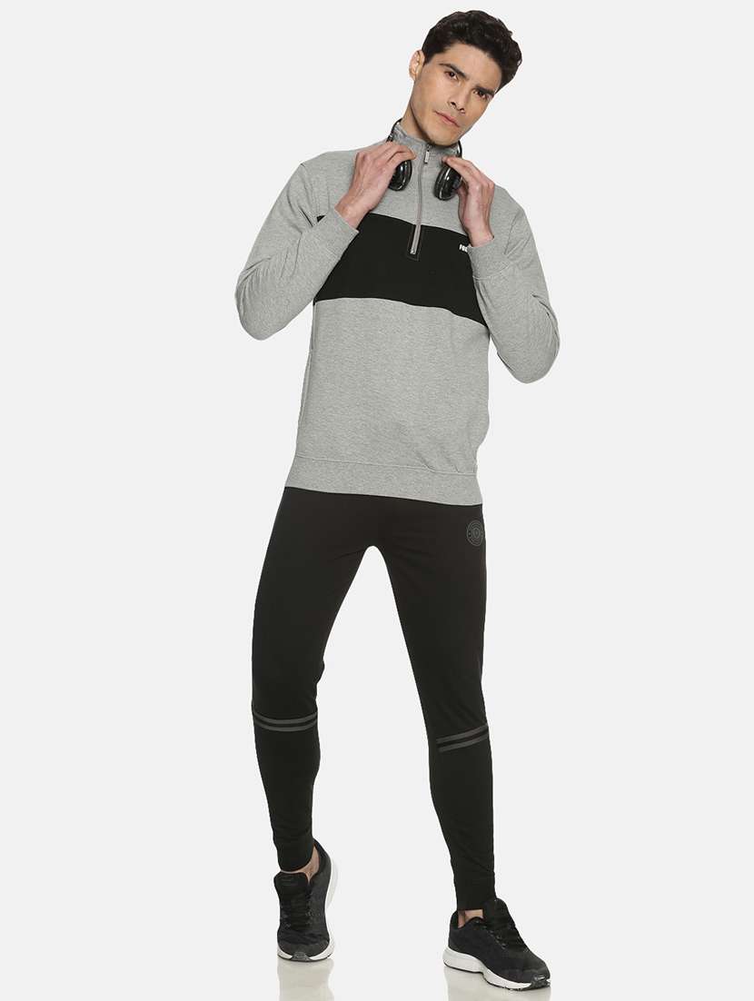 men grey long sleeve regular fit sweatshirt - 21630307 -  Standard Image - 3