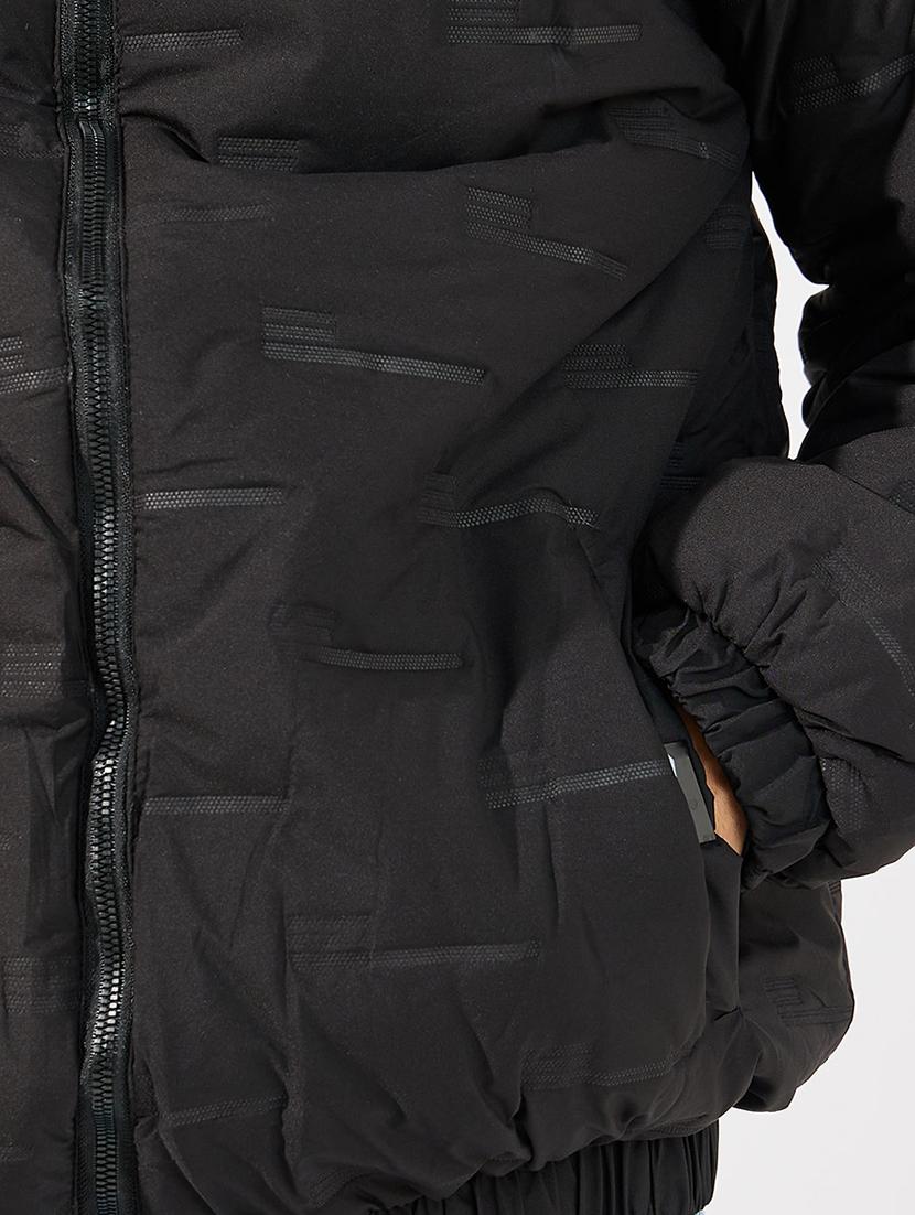 men black hooded bomber jacket - 21630610 - Standard Image - 5