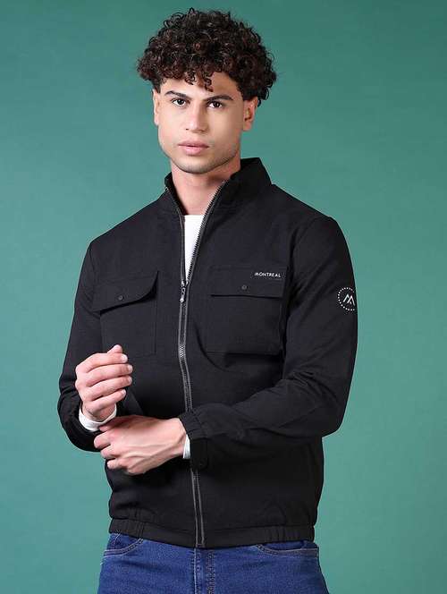 men solid long sleeve casual jacket - 21630682 -  Standard Image - 0