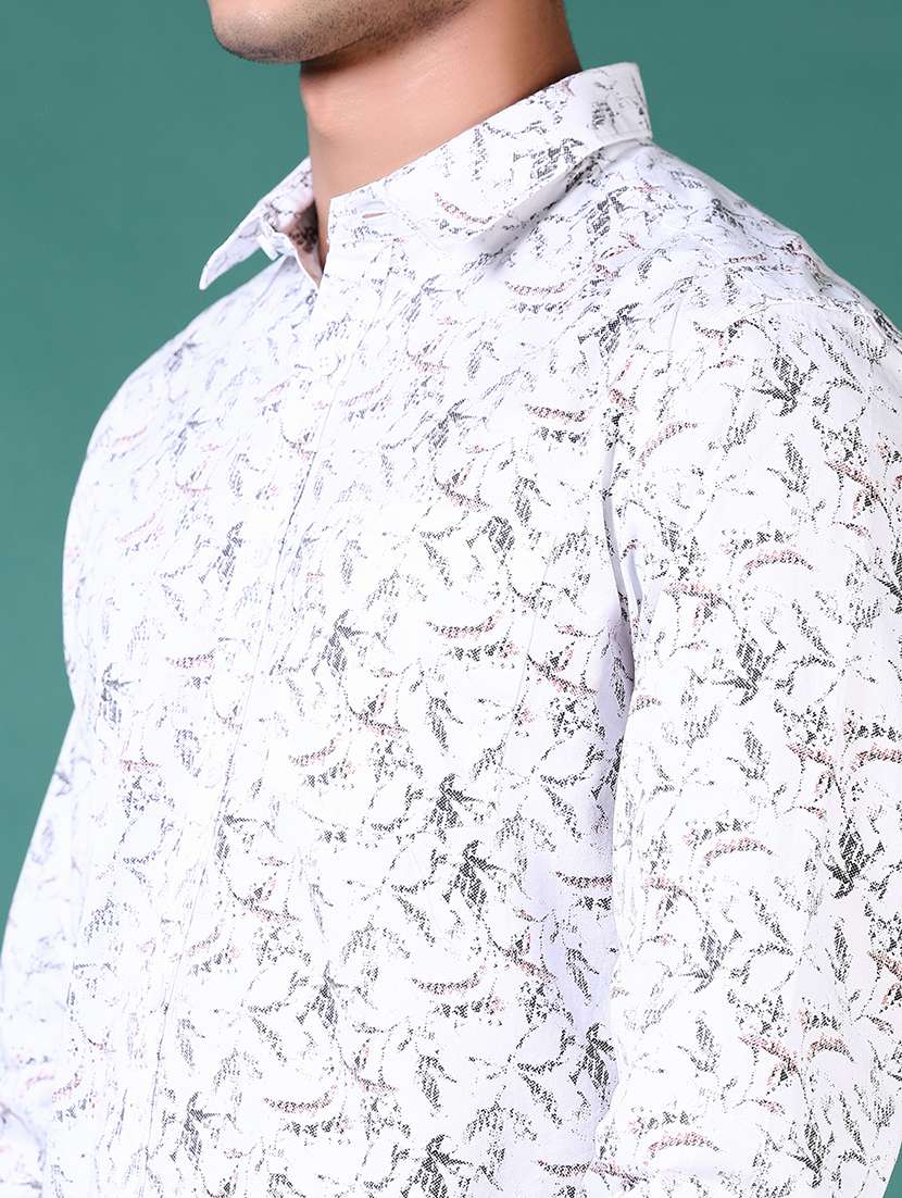 men printed long sleeve casual shirt - 21630711 - Standard Image - 5