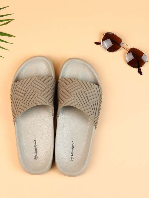 men grey slip on slider - 21630713 - Standard Image - 0