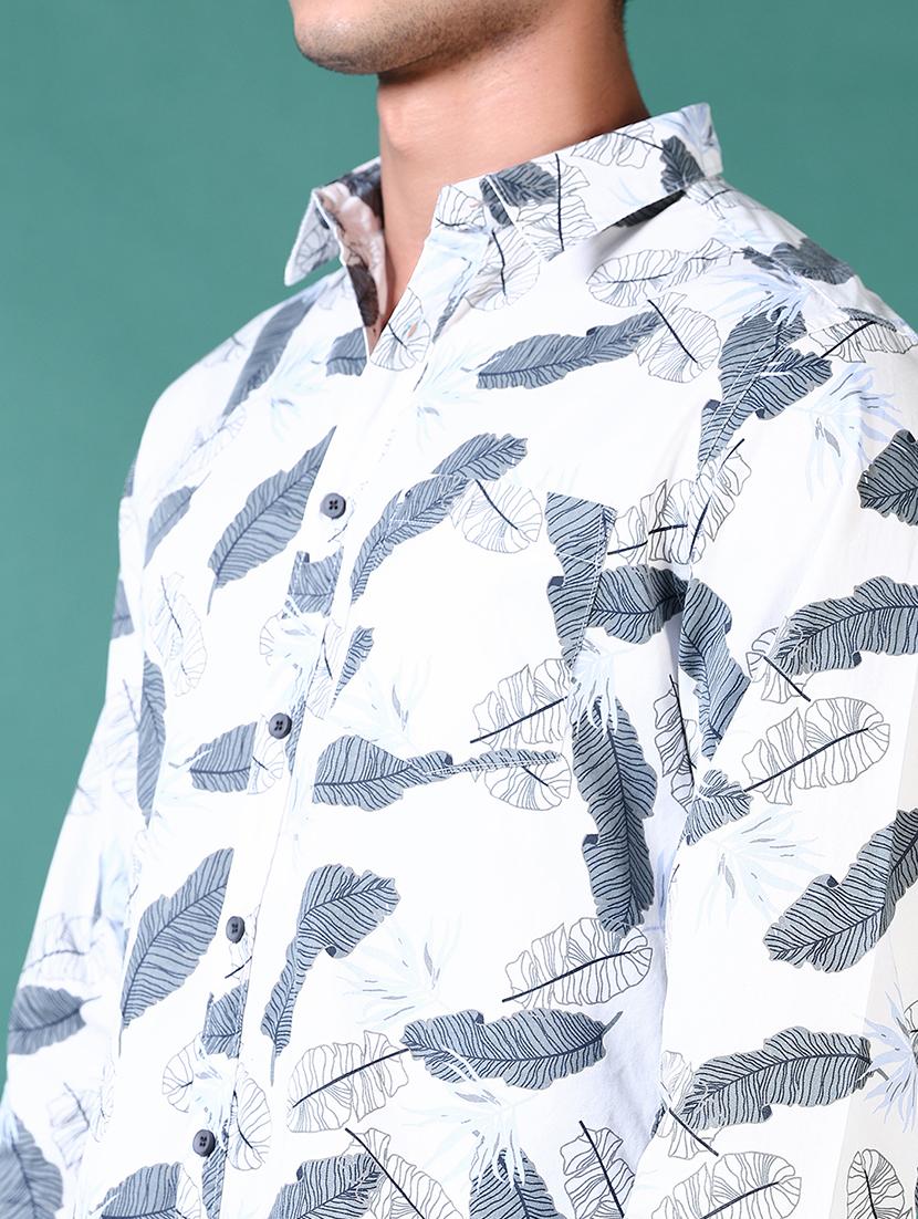 men printed long sleeve casual shirt - 21630725 - Standard Image - 5