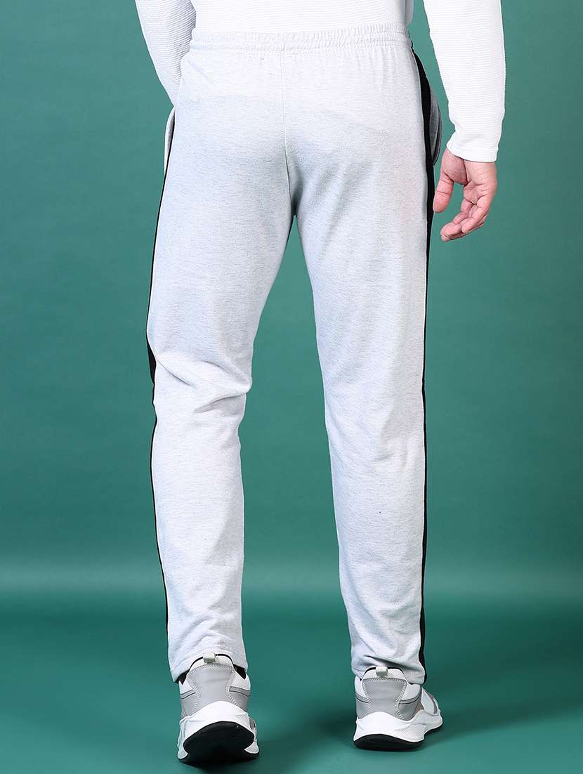 men mid rise side taped full length track pant - 21630747 -  Standard Image - 3