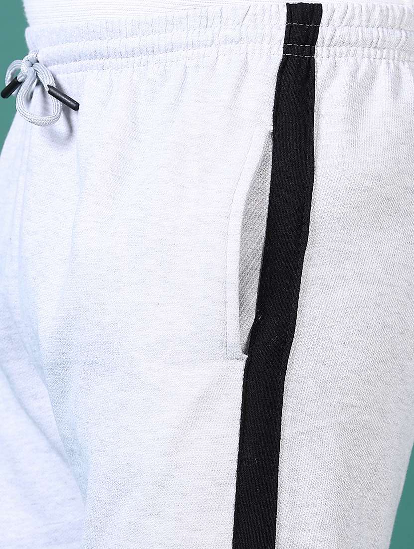 men mid rise side taped full length track pant - 21630747 -  Standard Image - 5