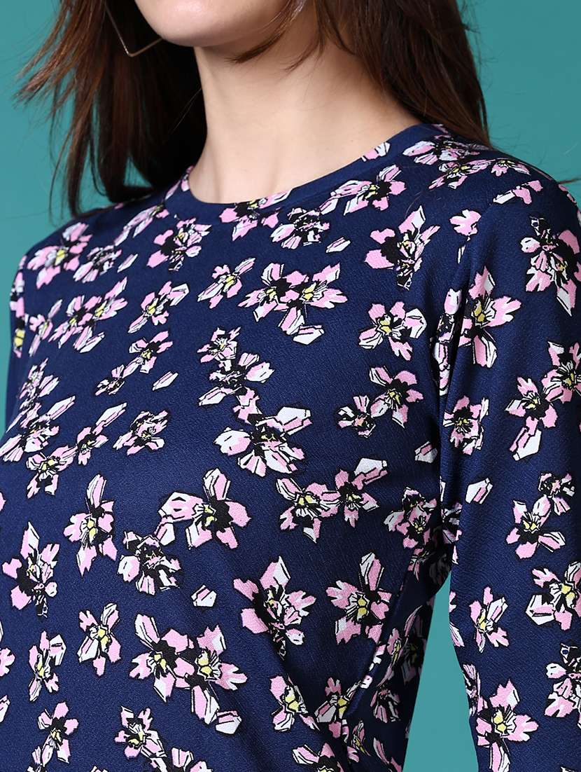 women floral printed long sleeve t-shirt - 21630968 -  Standard Image - 5