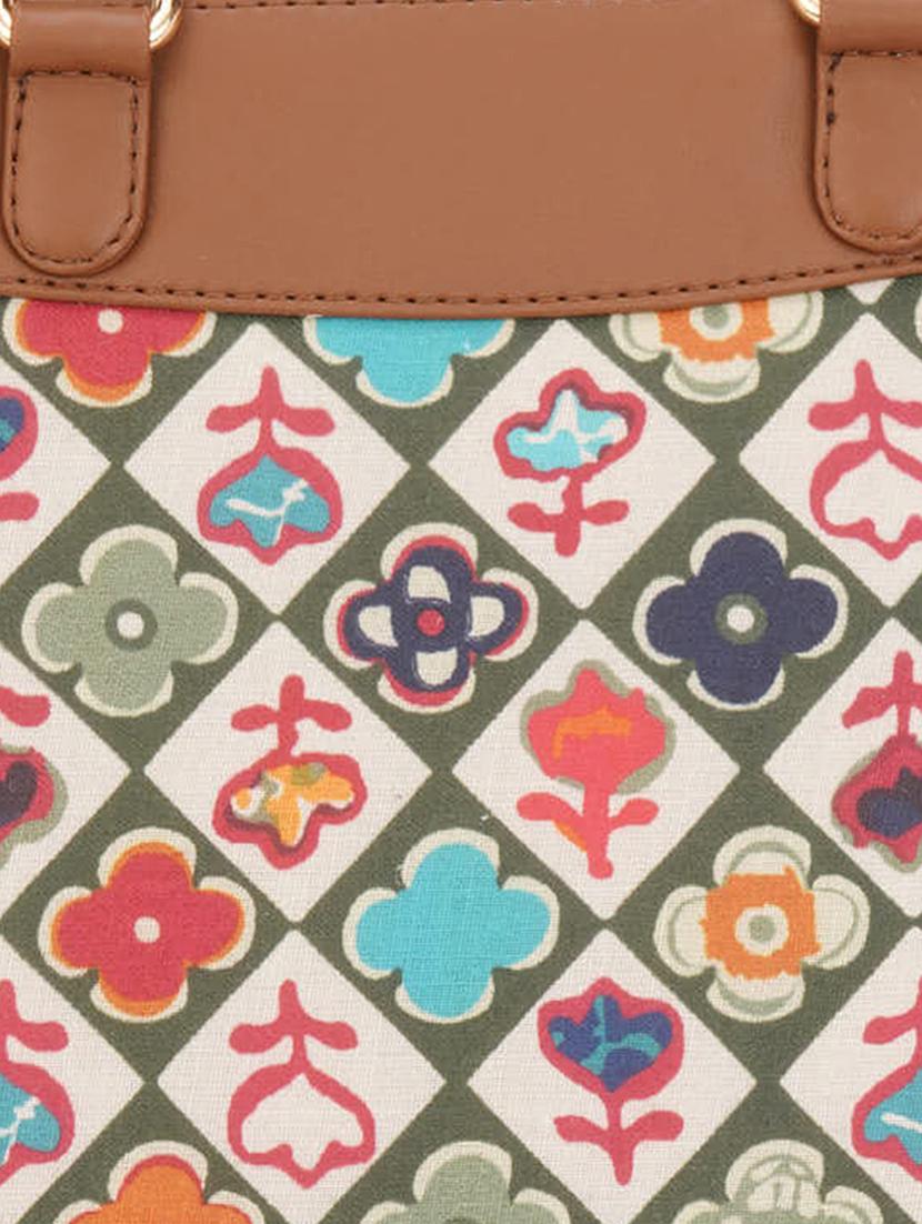 women green printed handbag - 21631182 - Standard Image - 3