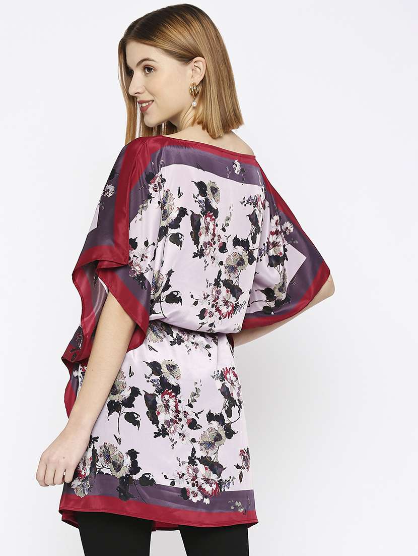 women floral printed kaftan tunic - 21631263 -  Standard Image - 3