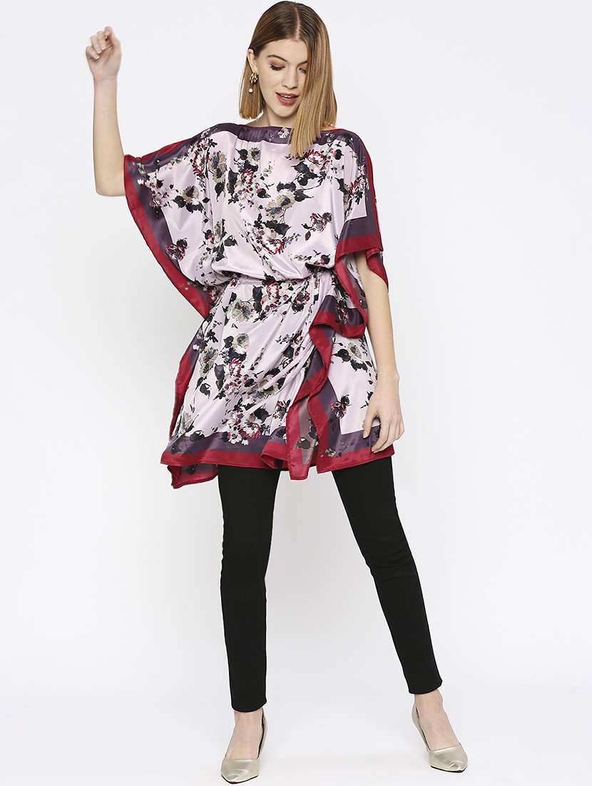women floral printed kaftan tunic - 21631263 -  Standard Image - 5
