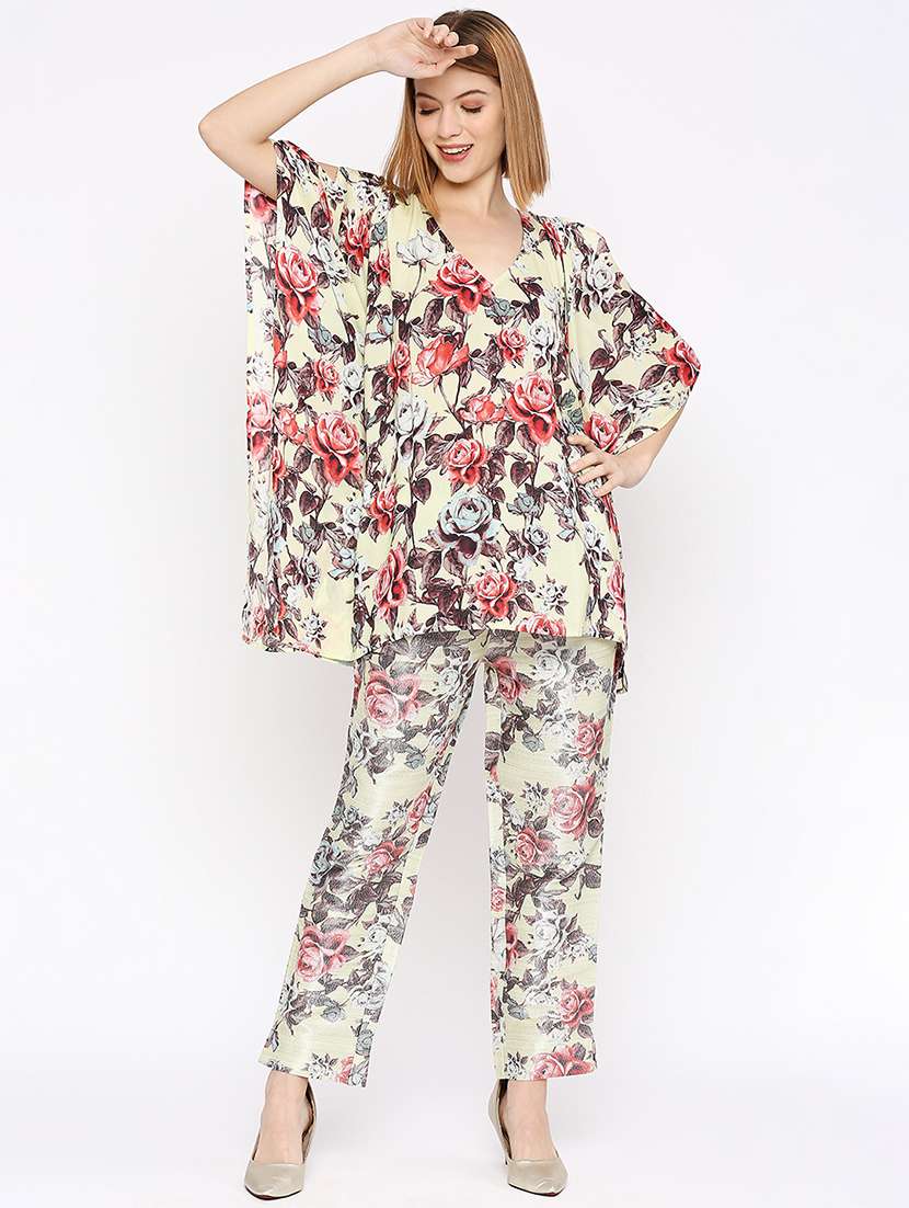 women floral printed kaftan tunic - 21631265 -  Standard Image - 5