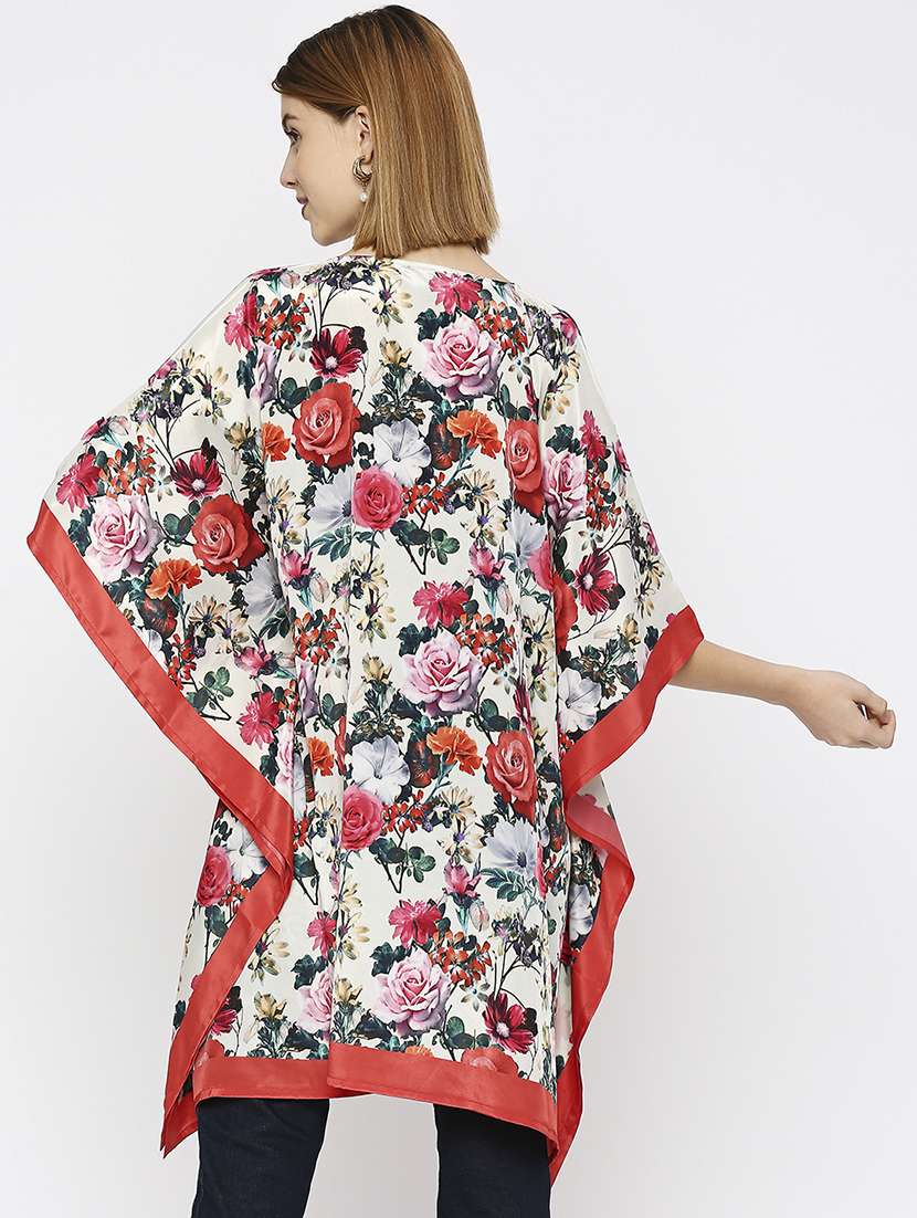 women floral printed kaftan tunic - 21631269 -  Standard Image - 3