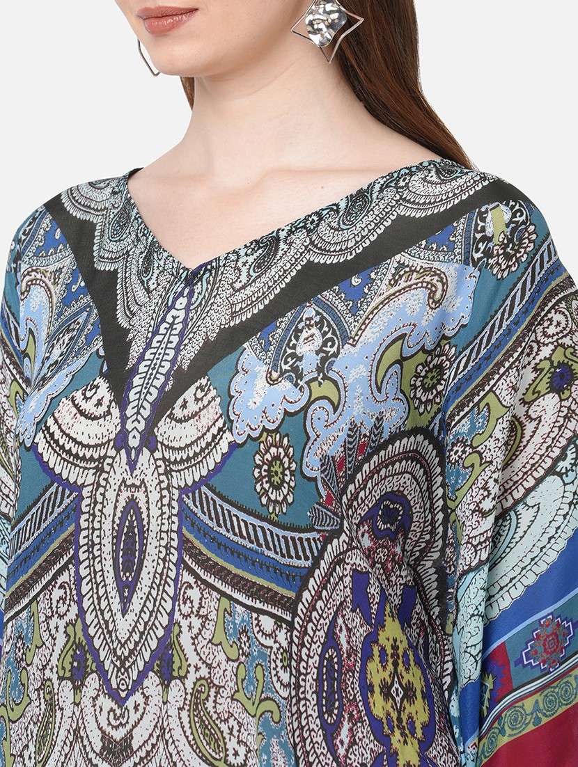 women floral printed kaftan tunic - 21631272 -  Standard Image - 5