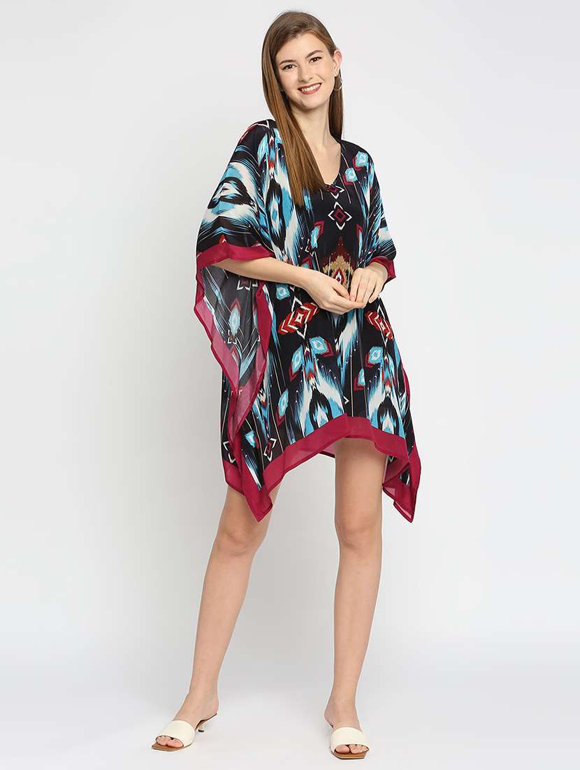 women printed kaftan dress - 21631288 - Standard Image - 5