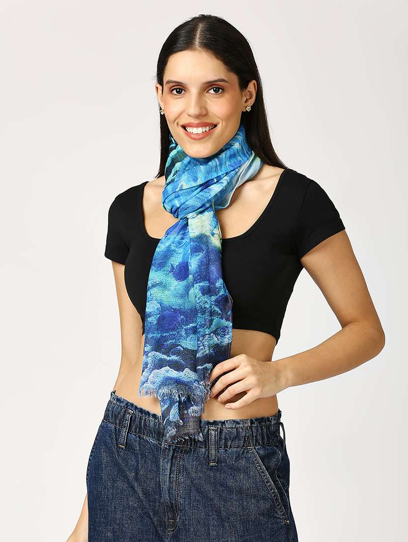 women printed everyday wrap scarf - 21631382 -  Zoom Image - 0