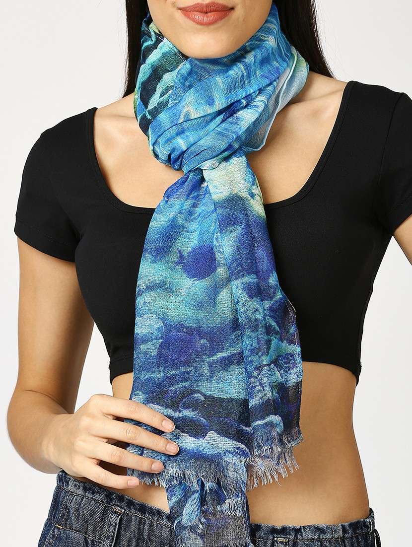women printed everyday wrap scarf - 21631382 -  Standard Image - 5