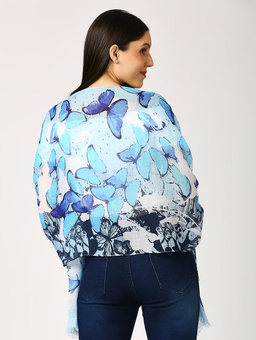 women printed everyday wrap scarf - 21631386 - Standard Image - 3