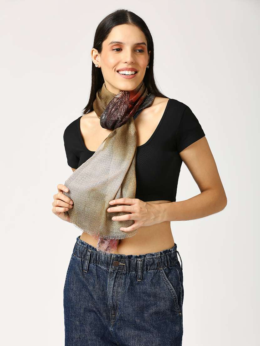 women printed everyday wrap scarf