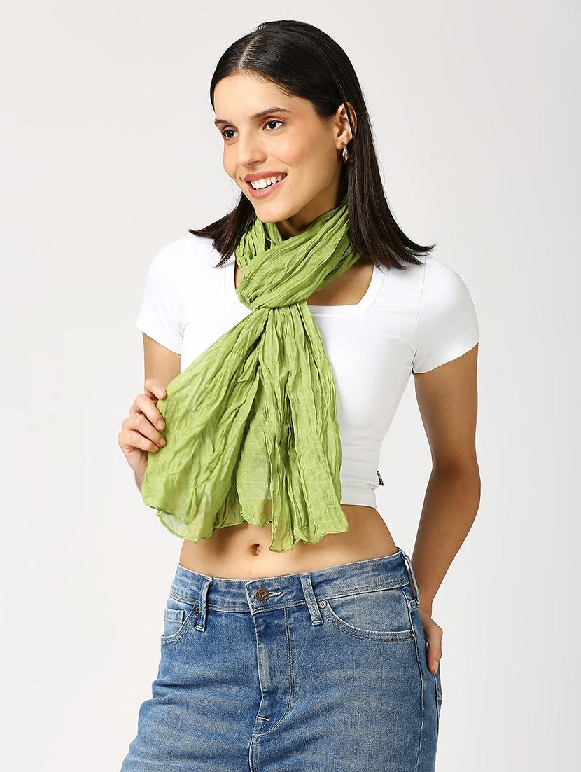women plain everyday wrap scarf - 21631395 - Standard Image - 3