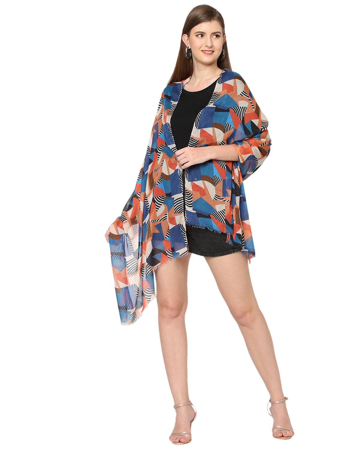 women printed everyday wrap scarf - 21631403 - Standard Image - 3