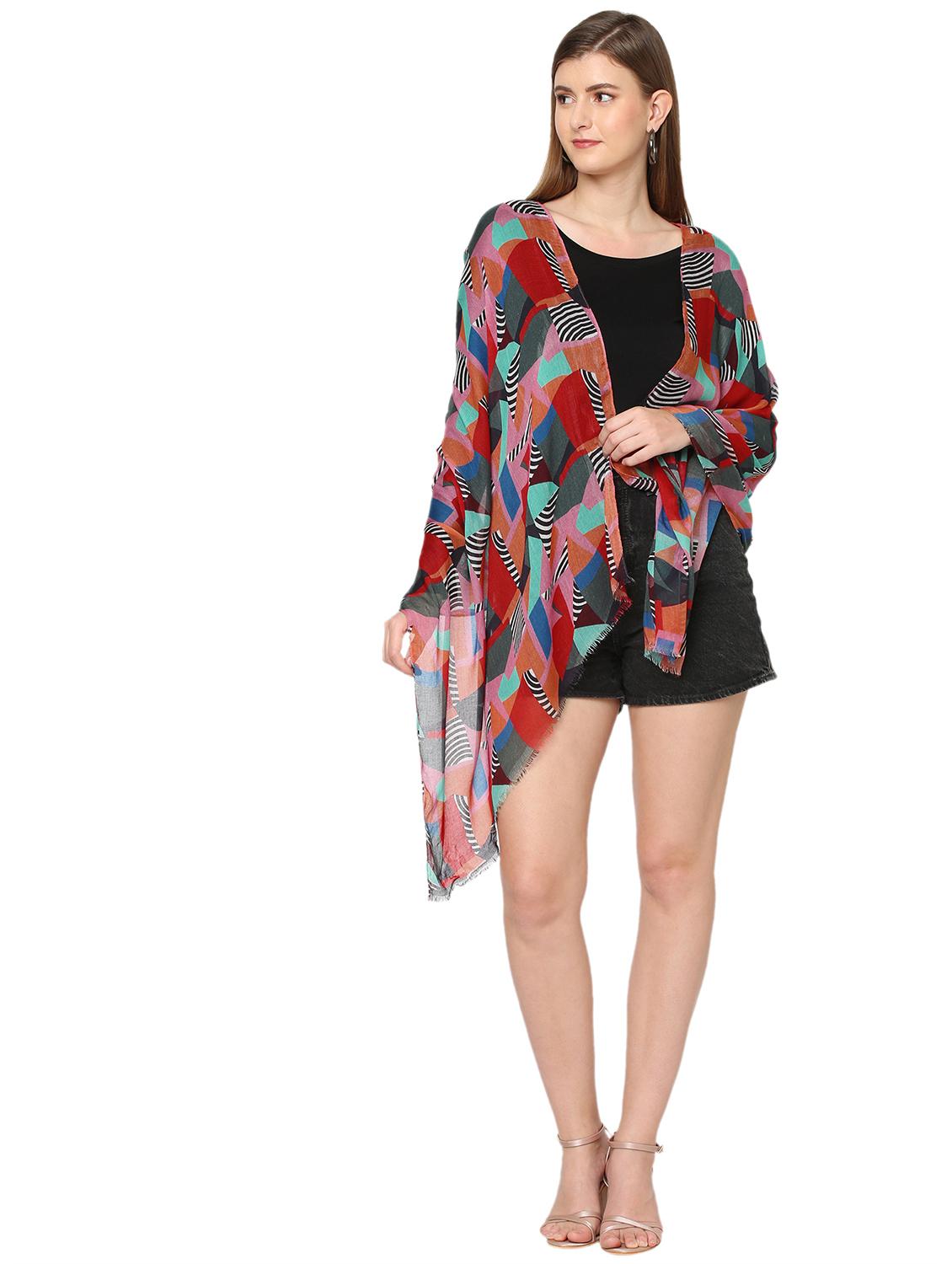 women printed everyday wrap scarf - 21631404 - Standard Image - 3