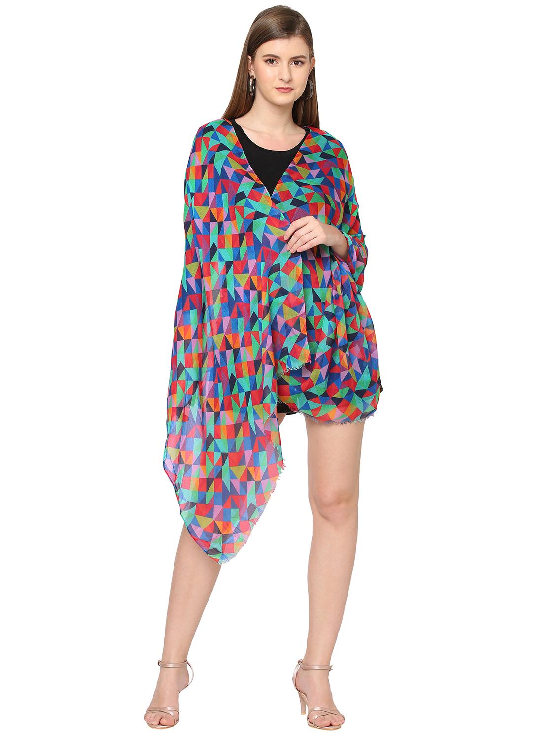 women printed everyday wrap scarf - 21631410 - Standard Image - 3