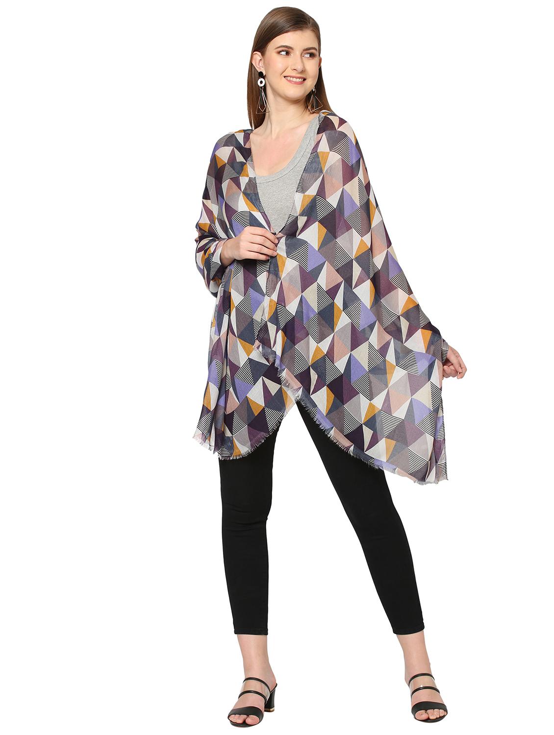 women printed everyday wrap scarf - 21631412 - Standard Image - 3