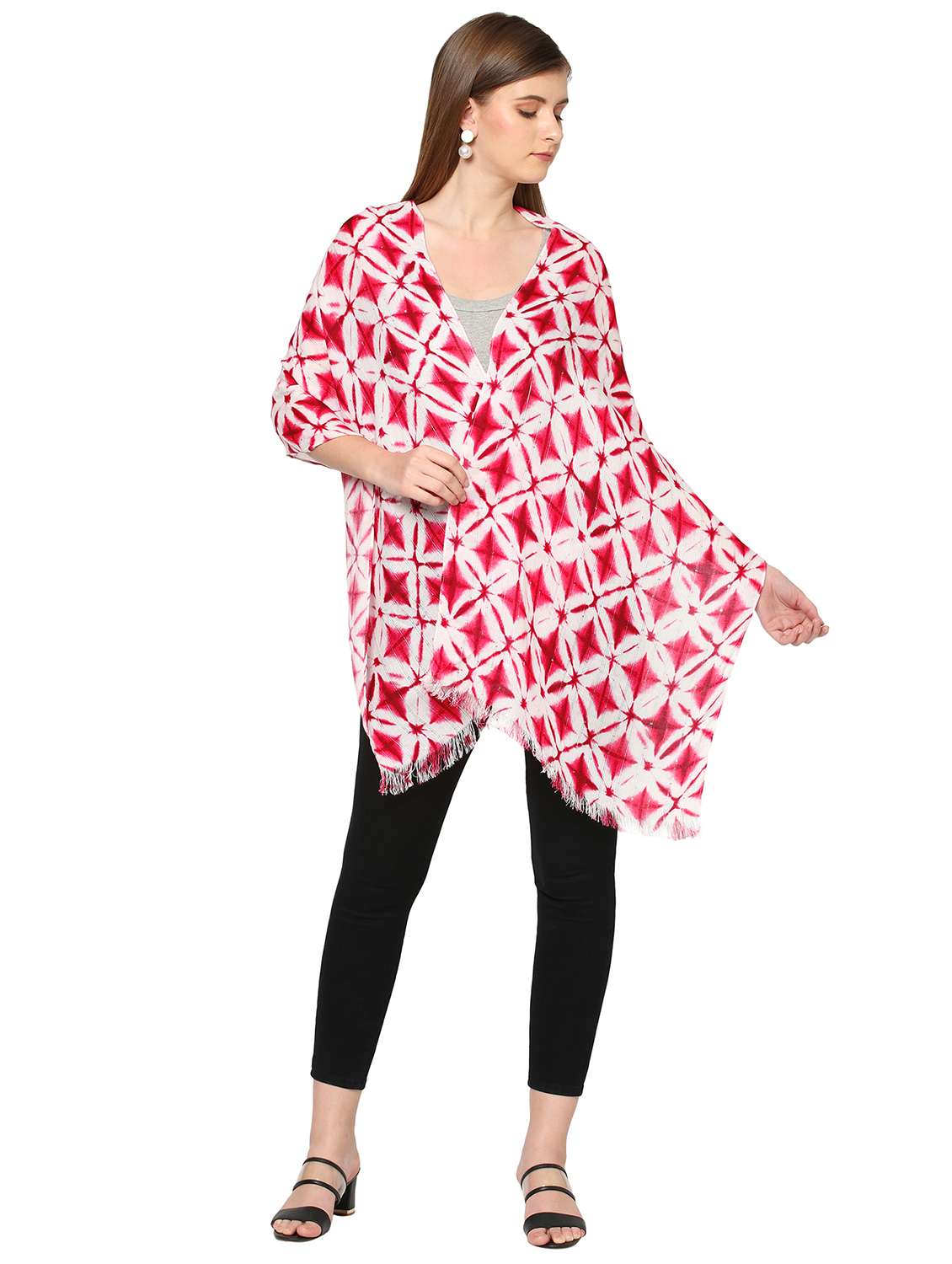 women printed everyday wrap scarf - 21631422 -  Standard Image - 3