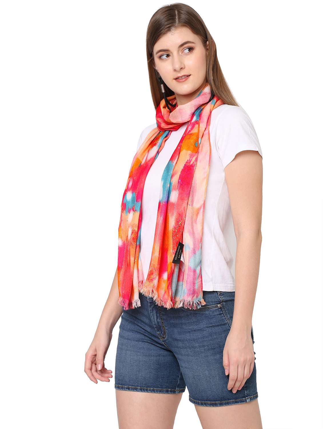 women printed everyday wrap scarf - 21631428 -  Standard Image - 3