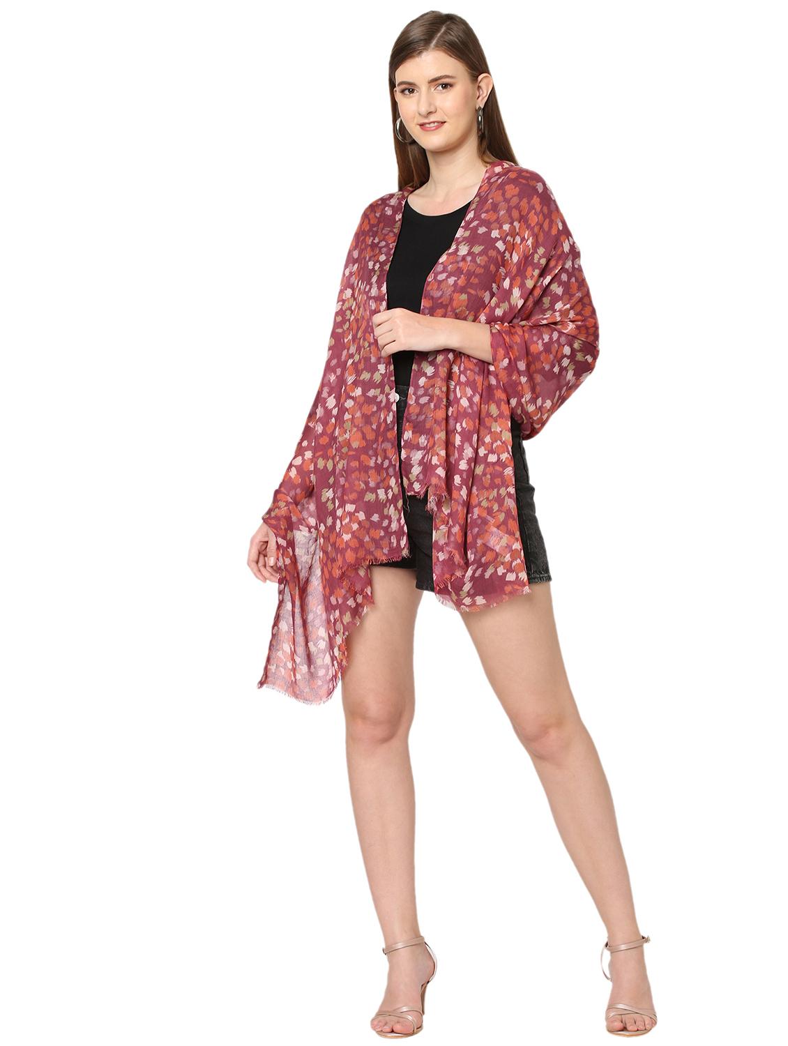 women printed everyday wrap scarf - 21631454 - Standard Image - 3