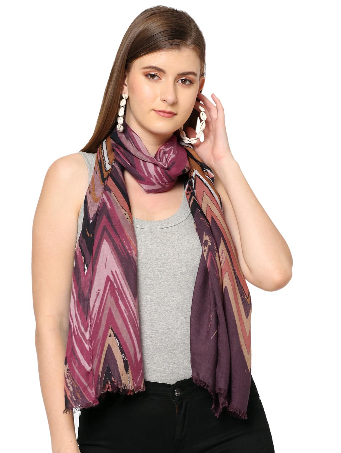 women printed everyday wrap scarf - 21631457 -  Zoom Image - 0