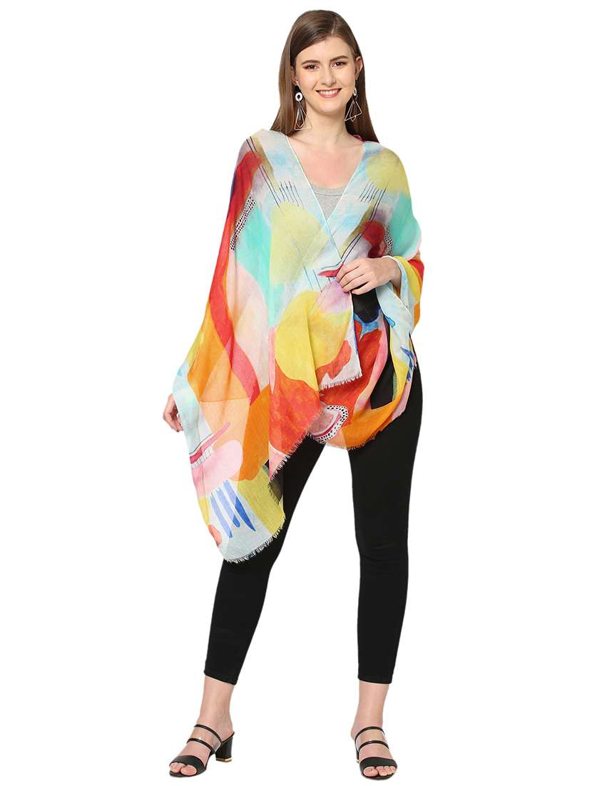 women printed everyday wrap scarf - 21631464 -  Standard Image - 3